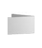 Klapp-Visitenkarten quer 5/5 farbig mit beidseitig partieller UV-Lackierung <br>beidseitig bedruckt (CMYK 4-farbig + 1 Pantone-Sonderfarbe)